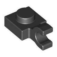 61252 6019 Parts Plate, Modified 1 x 1 with Open O Clip (Horizontal Grip) Building Block