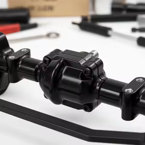 3 Pieces Metal Portal Axle Set Durability Front Rear Portal Axles Rc Car Axle Bridge Elevated Ground