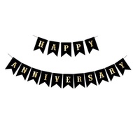 ชุดป้ายธง HAPPY ANNIVERSARY ธงวันครบรอบ ชุดจัดวันครบรอบ พร้อมจัดส่ง