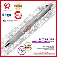 Pilot Dr. Grip Multifunction Pen with Pencil (4+1) - 0.5mm (EF) - Linen Beige / Dr Grip / {ORIGINAL}