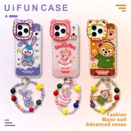 Disney 3D Cute Duffy Bear Stellalou ShellieMay TPU Phone Case Compatible for iPhone 17 16 15 14 Pro 