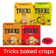 Tricks bake crispy potato snack contains 10 pieces