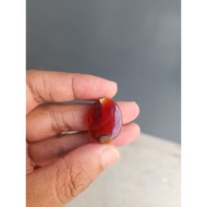 Batu Cincin Akik Yaman Merah Serat Kura