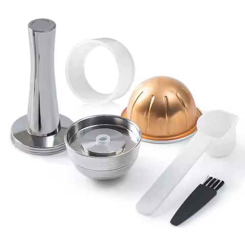 For Nespresso Vertuo Next Pop Stainless Steel Reusable Capsule Vertuoline Refillable Coffee Filter C