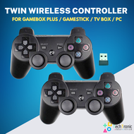 2.4Ghz Twin Wireless Controller Rechargeable Battery Version For Gamebox Plus / Gamestick / TV Box / PC