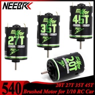 NEEBRC 4 540 Bd 20T 27T 35T 45T Brushed Motor For 1/10 RC Car Crawler Boat Ship 60A ESC Axial Scx