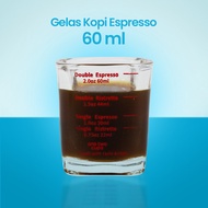 One Two Cups Espresso Shot Glass Espresso Measuring Cup Espresso Cup Shot Coffee Mug Cup l - MD20