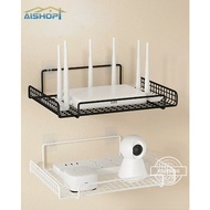 [SG Stock]Punch Free Wifi Router Storage Rack TV Monitor Router Remote Control Strange Shelf