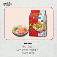 Korean Spicy Noodles Koreno 1kg Bag (10 Noodle Packs) Spicy Beef / Kimchi / Chicken / Shrimp - Koreno JUMBO ENH001 Spicy Noodles
