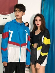 PUMA 男女款 皮膚衣 連帽風衣 戶外 休閒 健身 運動薄外套 情侶穿搭 色塊拼接 俐落線條 輕薄不悶熱 防曬好穿搭