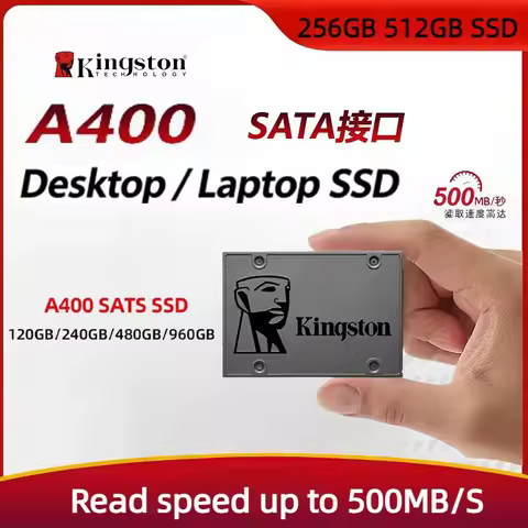 Kingston SSD Internal Solid State Drive A400 256GB 512GB SSD SATA III HDD Hard Disk for Laptop Deskt