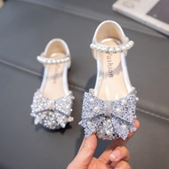 Girls Shoes 0 Catwalk Performance Shoes Soft Sole Princess Shoes Girls Silver Dance Shoes Single Sho