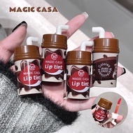 Magic Casa Creative Coffee Cup Lip Tint Set Long-lasting Makeup Lip Gloss Lip Cosmetics T4u2