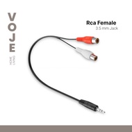 VOJE - 2-in-1 Audio Cable Aux Jack 3.5mm Male To Female RCA 27cm