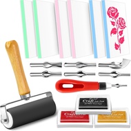 HAPPY TIME-4" X2.4" Rubber Carving Blocks ( 6pcs ) –Stamp Making Kit for for Beginners DIY Linoleum