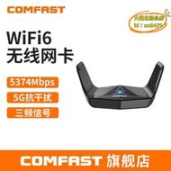 【優選】COMFAST 無線網卡WiFi6 USB千兆高速雙頻外置電腦WiFi接收器979AX