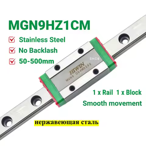 HIWIN MGN9 MGN9H Stainless Steel Preload Z1 linear rail