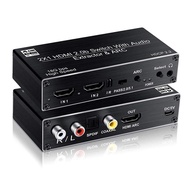 Separate out+HDMI2.0HDCP2.2ARC60HZ Switcher Two to One Ii4K Audio Input LQ0F