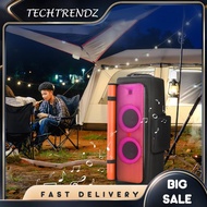 [techtrendz.my] Party Speaker Dust Cover with Mic Pocket Padded Speaker Protective Cover Waterproof 