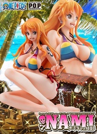 🧲珍惜玩 -《限量版》Megahouse POP 海賊王 娜美 Nami Ver.BB 泳裝ver. PVC figure 景品 one piece 水著 模型公仔 擺設 泳衣 未開封
