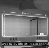 Bathroom Mirror LED Bathroom Mirror with Light Wall Mounted Anti Fog Toilet Luminous Mirror Hand Was