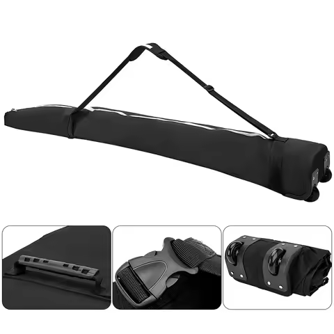 Wear-Resistant Snowboard Bag with Wheel Scratch Resistant Snowboard Cover Large Capacity Waterproof 