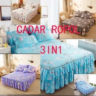 PROYU QUEEN&amp;KING ROPOL 3 In 1 Cadar Bedsheet Set Queen King Tinggi 16inci