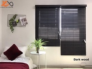 ม่าน มู่ลี่สำเร็จรูป มู่ลี่กันแดด ลายไม้ (กันน้ำ กันปลวก) FOAM WOOD VENETIANS BLINDS