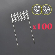 [Hot K] 10/50/100pcs Rebuild Mesh Coil 0.3 0.4 0.6 0.2ohm Extreme for GTX Style Wire Resistance Coil