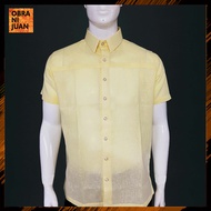 Obra ni Juan Inno Fit Polo Barong - Yellow (#2694)