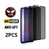 1-2Pcs Anti Spy Tempered Glass For Oppo Reno 10x Z Ace A zoom 5G 4G Privacy Black Edge Screen Protec