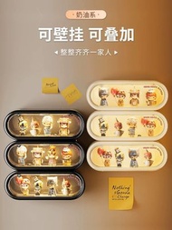 其他品牌 - 【盲盒收納展示架三個裝】壁掛式牆上展示盒適用泡泡瑪特小手辦防塵收納盒送一米燈帶