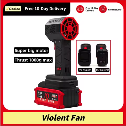 Mini Turbo Jet Fan 700W 1000g Wind Speed 45m/s Brushless Motor Handheld Duct Fan High-Performance Cy