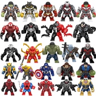 Hulk Doctor Strange Avengers Anime Figure Wolverine Heroes Building Blocks Toys For Children Boy Gir