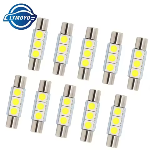 10pcs T6 28MM 31MM Festoon c5w led Makeup lamp 5050 chip Map light interior lights Reading light Dom