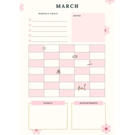 WEEKLY PLANNER AND MONTHLY PLANNER