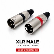 XLR male jack XLR male audio connector/