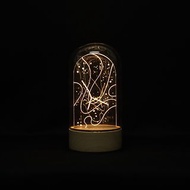 客製化禮物 生日禮物 LED原木夜燈 - 【 巨蟹座 】星座耳環架