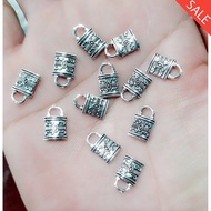 Antique imitation silver Charm: lock: 50g / pack