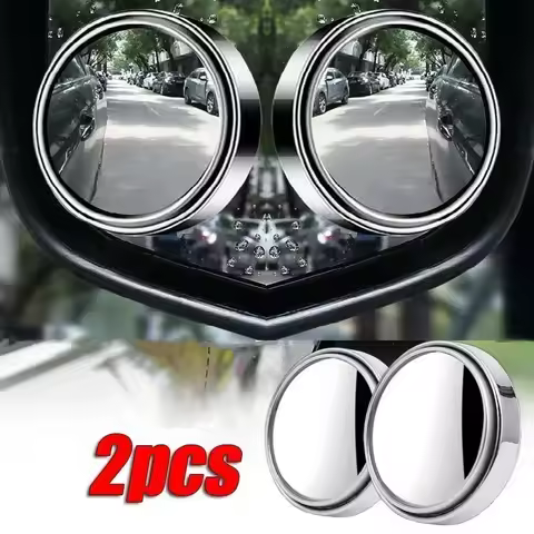 2pcs Car Rearview Mirror Convex Mirror Blind Zone Mirror Additional Mirrors Car Dead Angle Blindspot