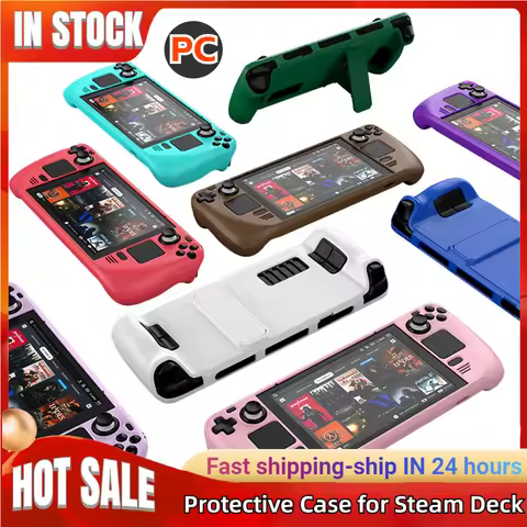 Protection Cover for Steam Deck Game Player with Stand Soft Game Console Protective Cover Shockproof