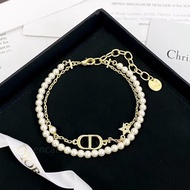 DIOR 雙鏈CD 金屬手鏈