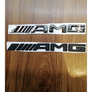 Mercedes AMG logo emblem universal chrome a class c class eclass g class