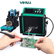 YIHUA 948DQ Serise 200W Soldering Fume Extractor Filter Smoke 110W Soldering Iron Station with 2 Hel