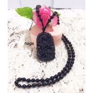 Black jade dragon jade necklace