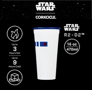 Corkcicle x Star Wars 16oz Tumbler Cup Stainless Steel Coffee Tumbler Thermos Thermal Flask BOBA FET