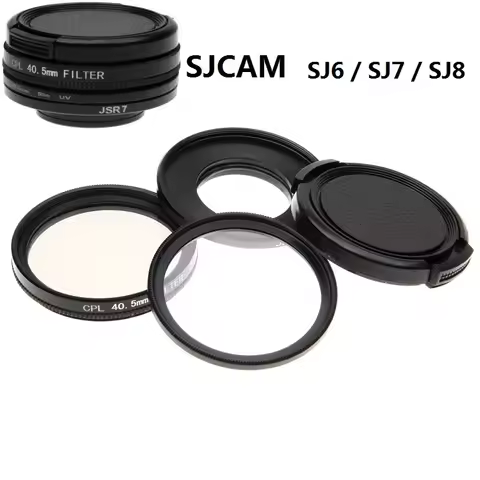 New SJCAM Accessories 40.5mm CPL Filter+Slin UV Filter+Lens Cap for SJ6 Legend/SJ7 Star/SJ8 pro/Air 