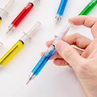 Multicolor Syringe Needle Tube Shape Black Ink Ballpoint Pen Primary school student stationery