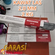 KAWAT LAS LISTRIK 2.0 MM 2 KG WIZCORE ELECTRODA LAS TRAFO LAS