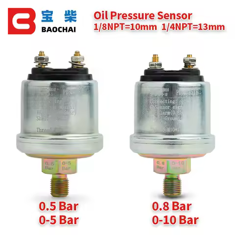 Brand New 0-5bar 0-10bar M10 Oil Pressure Sensor Switch Match With Oil Pressure Gauge Diesel Generat